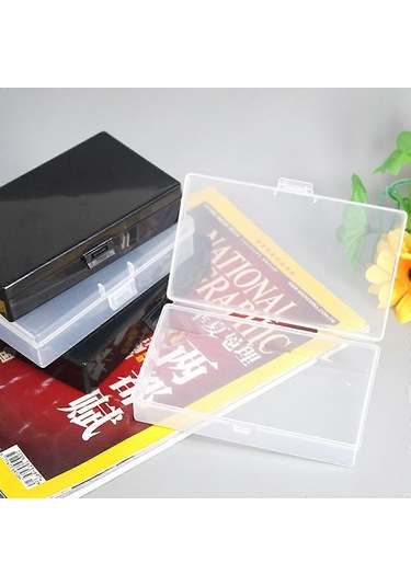 Ganzhoushop Taşınabilir Şeffaf Kalem Düzenleyici Tutucu Kozmetik Saklama Kutusu 5.31' X 3.22' X 1.18' Ofis Yurt Banyo Mutfak Beyaz