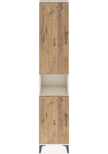 Arges Dolap 4 Raflı 2 Kapaklı Tek Askılı 44x30x221 Aytaşı-çam Aytaşı