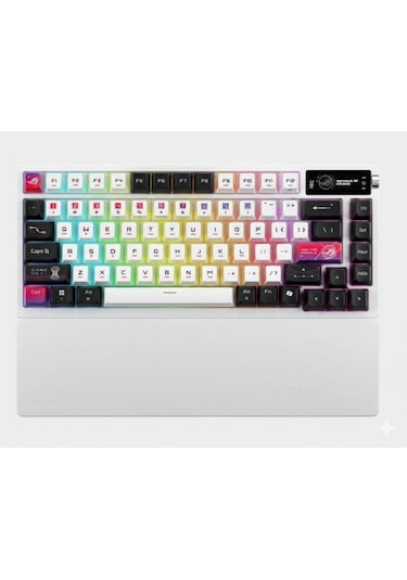Asus M704 ROG AZOTH X %75 NX SNOW/PBT/TR PBT Türkçe Kablosuz Gaming Klayve