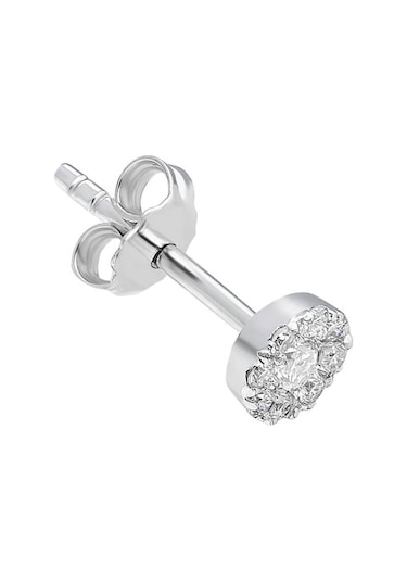 Sirius Modern Pırlanta Tektaş Erkek Küpesi 0817E0048