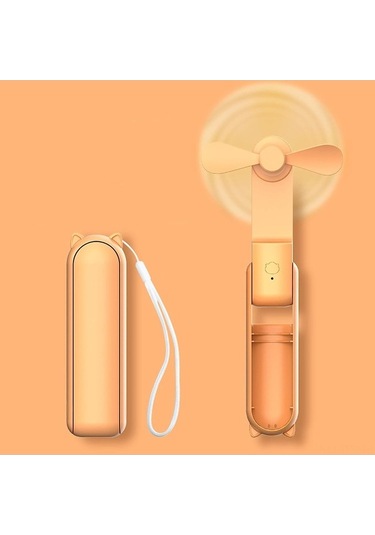 Fortunelane Usb Kolluk Fanı: Fan + Fener + Powerbank 3'ü 1 Arada, Taşınabilir, Sıcak Hava İçin, Cep Boyutu, Dışarıda Kullanışlı