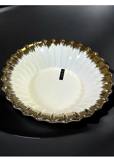 Roykıng Lıne Gold Yuvarlak Salata Kase 26 Cm