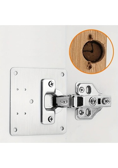 Dolap Menteşe Tamir Takımı Sabitleme Plakası P 10 Adet,