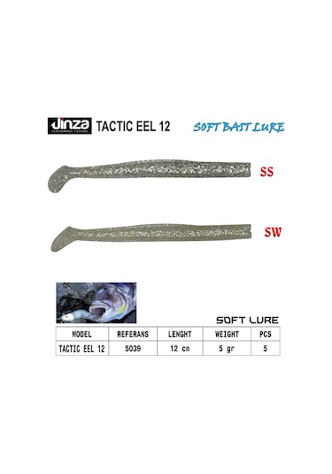 Jinza Tactic Eel 120 Mm 5 Gr Zargana Silikon