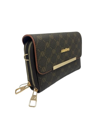 Armine 381 Bayan Çanta Kahverengi Noktalı Kahverengi