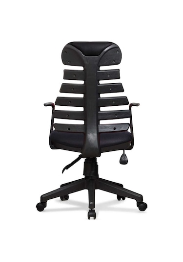 Ev Ve Ofis Çalışma Sandalyesi Bilgisayar Ve Yönetici Koltuğu Zebra Model Siyah