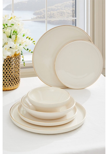 Neva N3140 Yemek Takımı Modern Lilyum 24 Parça 6 Kişilik