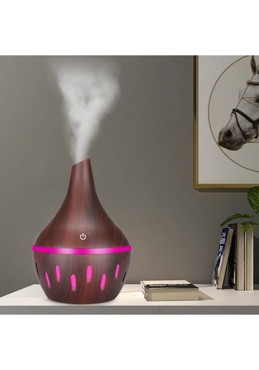 Aubyhe Gcvizuso 300ml Usb Aromaterapi Dağıtıcı: Led Gece Lambalı, Sessiz İşlemli, Ev/ofis Uyumlu Nemlendirici Ve Parfüm Dağıtıcı