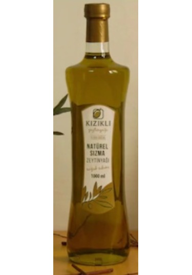 Kızıklı Soğuk Sıkım Naturel Sızma Zeytinyağı Cam 1 L