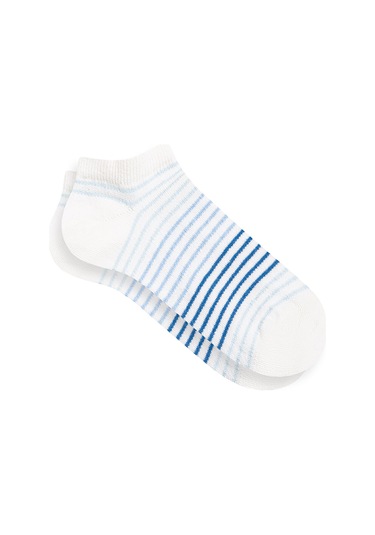 Mavi - Beyaz Patik Çorap 1912433-620 Beyaz