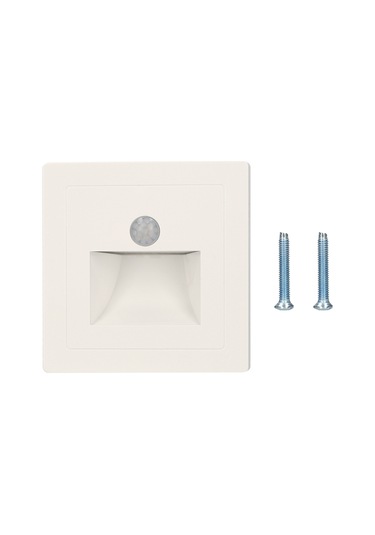 Maiyame Ac220v 6500k Beyaz Led Basamak Lambası, 4m Hareket Algılama, Ateş Güvenli Pc Malzeme, 4 Adet Paket Beyaz