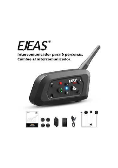 Jokmae V6 Pro+ Motosiklet Kaskı İçin Bluetooth 5.1 Telsiz Kulaklık, Tam Dupleks Konuşma Ve Gürültü Azaltma