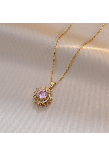 Bayan Kolye: Moda Estetiği Titanyum Çelik Kolye No.17 Çok REnkli