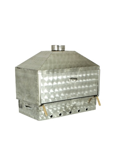 Mth-387set Üs Set Üstü Davlumbazlı Maltız Izgaralı Mangal 70x40