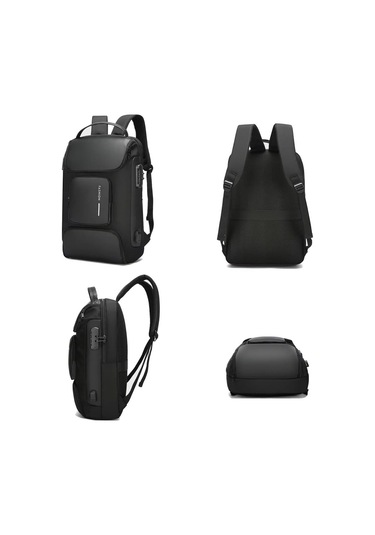 Arion-1330 Çok Amaçlı Büyük Kapasiteli Usb Şarj Portlu 15.6" Laptop Sırt Çantası Gri