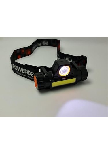 Powerdex Pd-6672 Ledli Şarjlı Kafa Lambası Siyah