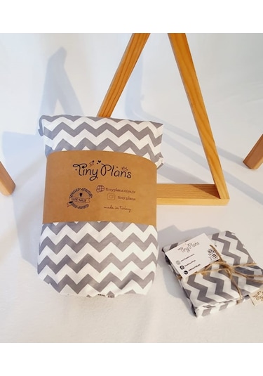 Tiny Plans %100 Pamuk Lastikli Bebek Çarşaf Takımı 70x110 Cm