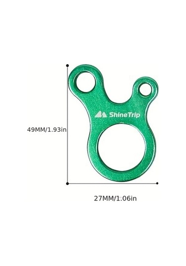 Besthome1 Kolay Ayarlamalar İçin 3 Delikli Tasarımla Yürüyüş Ve Tırmanma İçin 10 Parça Hızlı Düğümleme Karabina Mavi Mavi