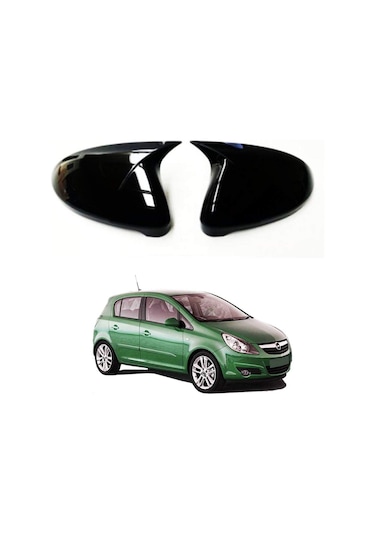 Opel Corsa D 2006-2014 Arası Yarasa Batman Ayna Kapağı Piano Bla