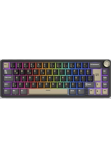 Royal Kludge R65 Phantom Rgb Türkçe Kablolu Gaming Klavye