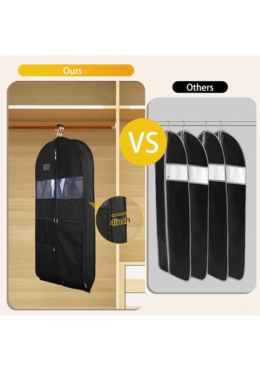 Moveevo Erkek Seyahat Elbise Çantası 43 İnç, Askılı Dikişli, Çift Yönlü Kapatma, 3 Büyük Mesh Çanta,防尘 Giyim Taşıma Çantası Çok Renkli