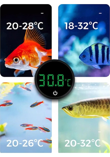 Suntek Su Ürünleri Için Akvaryum Termometresi Sıcaklık
