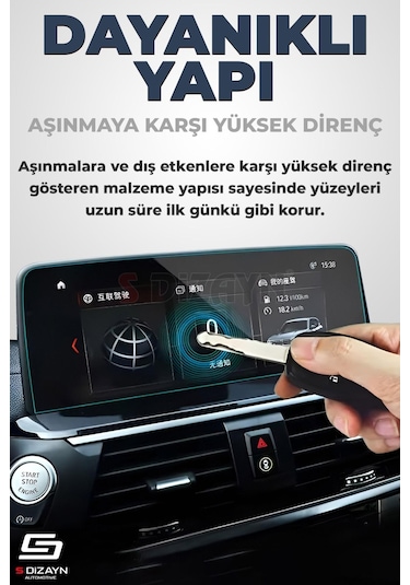 S-dizayn Citroen Cactus Feel/shine 9.7 İnç 9h Nano Multimedya Ekran Koruyucu Mat 2015-2021 A+ Kalite