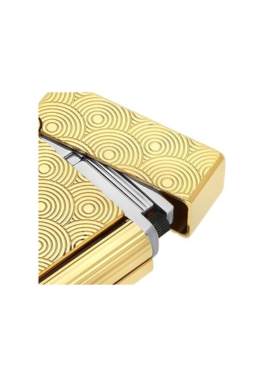 S.t. Dupont Initial Guilloche Gold Daire İşlemeli Puro Çakmağı 20845