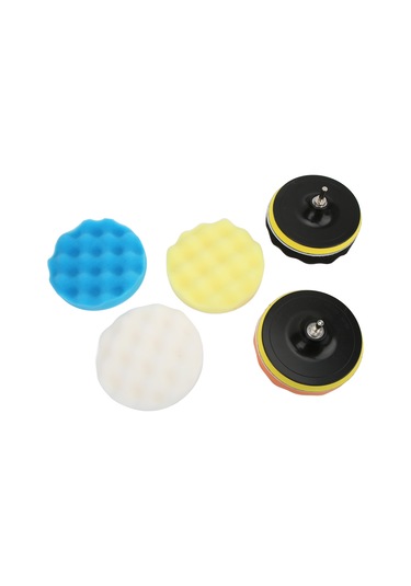 Moveevo 6 İnç 11 Parça Araç Cila Seti: Pnömatik/elektrikli Cila Makinesi İçin, Fiber-sünger Paspaslar, Hızlı Değişim Kanca-loop Tasarımı, Ayna Parlaklığı Artırır