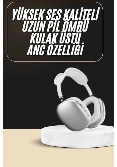 Bfs 2025 Model Kulak Üstü Kablosuz Bluetooth Kulaklık Gürültü Azalta Uzun Pil