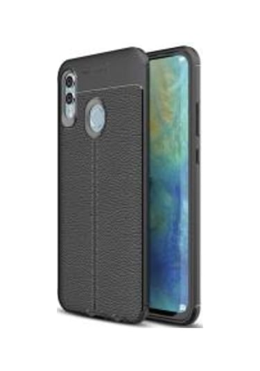 Huawei P Smart 2019 Kılıf Zore Niss Deri Desenli Silikon Kılıf
