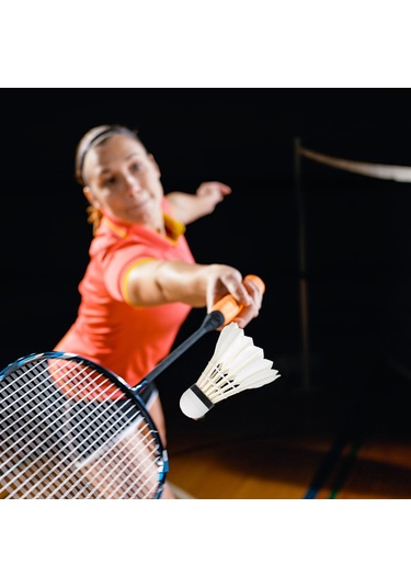 Vkemall 6 Adet Kork Baslı Plastik Badminton Topları - Beyaz/sarı Seçenekli Konik Paket