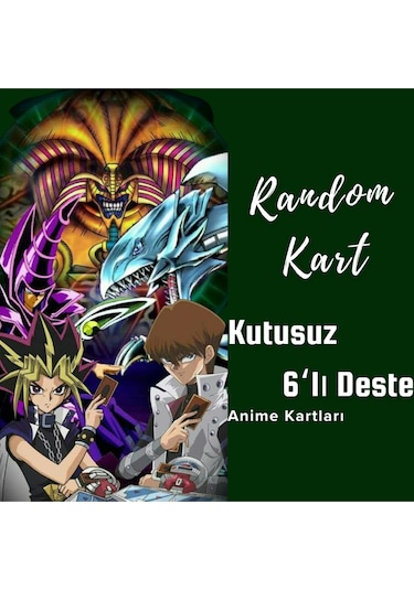 Random Kart 6'lı Anime Deste Kutusuz