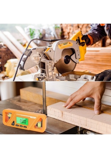 Novahub Dijital Açı Ölçer - Manyetik, Lcd Ekranlı, 360 Ölçüm - Hızlı Ve Hassas