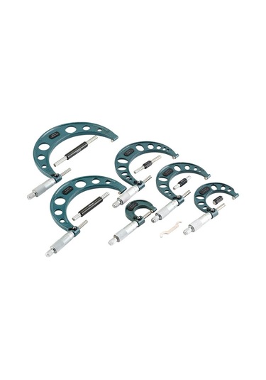 Çağ Mikrometre Seti 6 Parçalı 0 - 25 Den 125 - 150 Ye Kadar