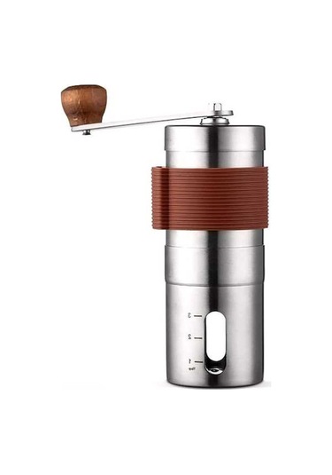 Createtech Manuel Kahve Öğütücü, El Değirmeni, Ayarlanabilir Paslanmaz Çelik, Ev Ofis Seyahat İçin Taşınabilir Diğer