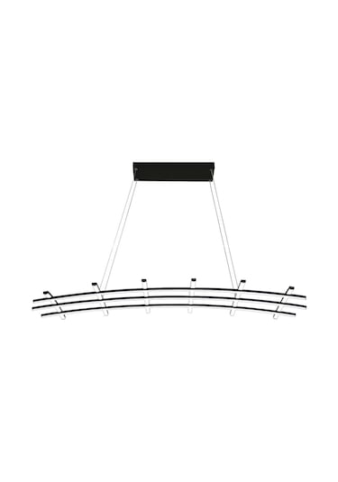 Soop Izgara Led Avize Sarkıt Avize 120x40 Cm 108 Watt Siyah