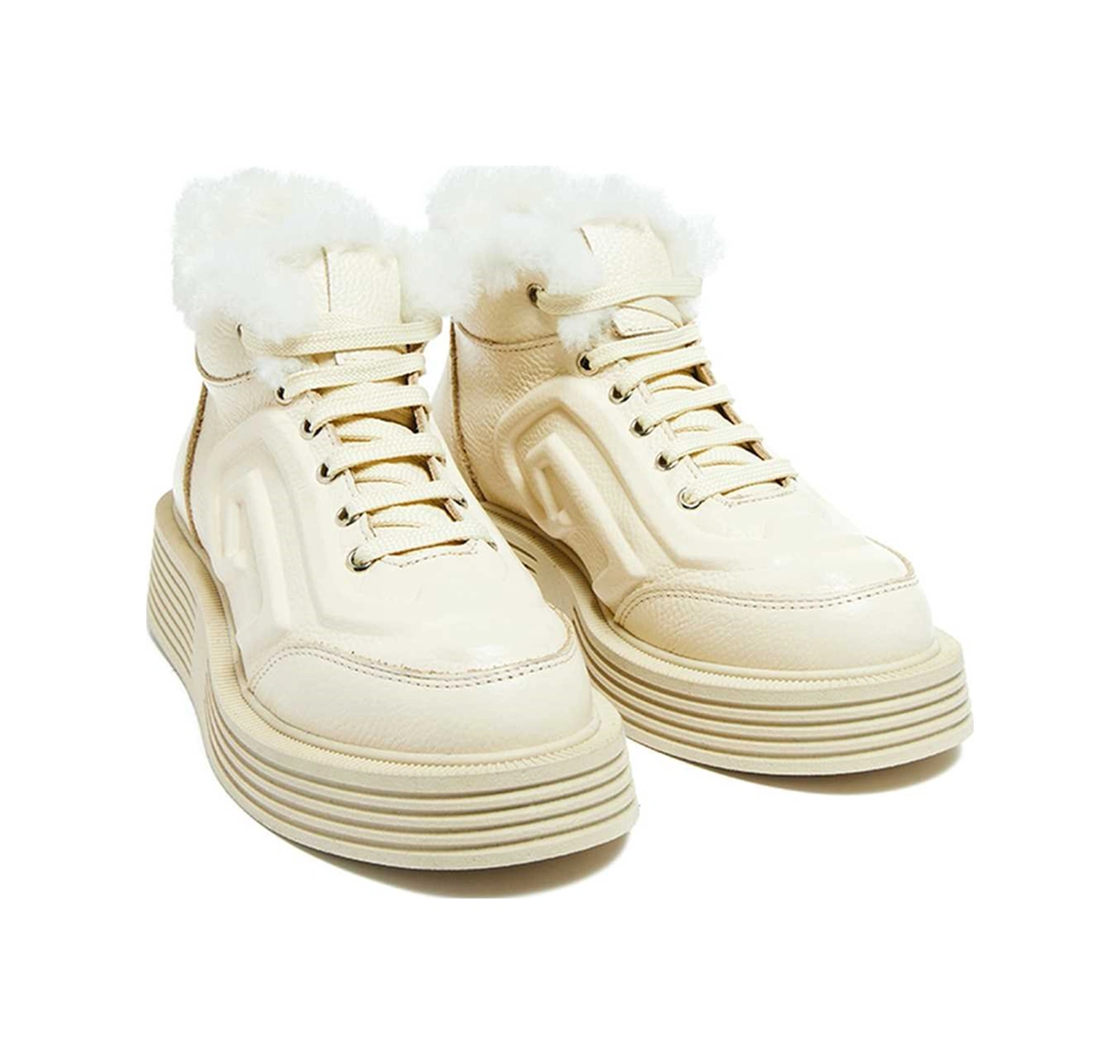 Bestello Kürklü Termo Taban Düz Bot 101-snt22-99 Kadın Bot Bej