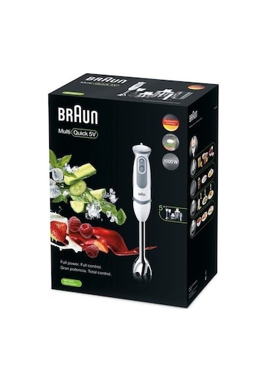 Braun MQ5245WH Multiquıck 5 Varıo 1000 W El Blender Seti