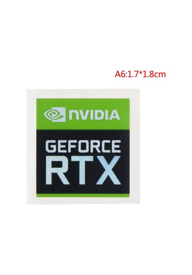 5 Adet Yeni Nvıdıa Gtx Geforce Dizüstü Masaüstü Bilgisayar Etiket Dekoratif Sticker Açık Gri