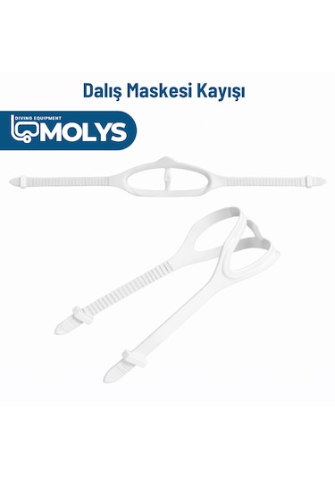 Molys Dalış Maskesi Kayışı Beyaz