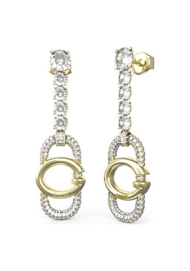 Guess Jgujube04507jwygtu Küpe Altın - Beyaz