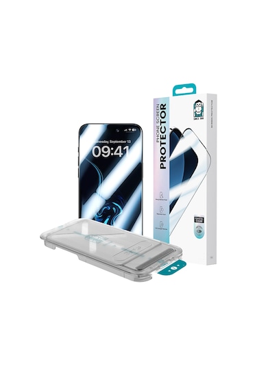 İphone 17 Uyumlu Benks Ultra Shield 0.3mm Ekran Koruyucu Uygulama Aparatlı Şeffaf