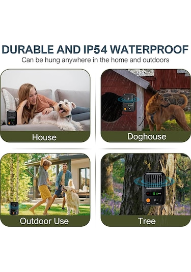 Uu3358b Ultrasonik Köpek Kovucu Köpek Havlamayı Caydırıcı Cihazlar Siyah