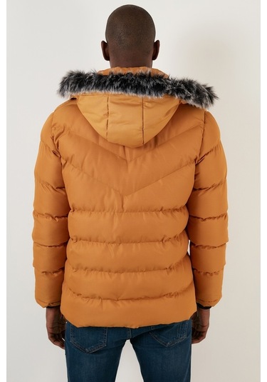 Buratti Slim Fit Suni Kürklü Peluş Astarlı Çıkarılabilir Kapüşonlu Şişme Erkek Mont 5761080 B Hardal Buratti Slim Fit Suni Kürklü Peluş Astarlı Çıkarılabilir Kapüşonlu Şişme Erkek Mont 5761080 B Hardal