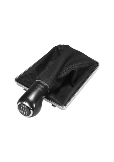 Moveevo Opel Astra Corsa Gtc 2005-2010 İçin 6 Vitesli Deri-plastik Vites Kapağı, Ergonomik Tasarım, Toz Engelleme, Kolay Kurulum Diğer