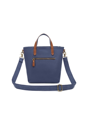 Kanvas Kumaş Kadın Çantası Elden Tutmalı Smart Bags 1328 Lacivert