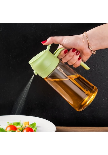 Porsima Alk-1900 Çok Amaçlı Cam Sprey Şişe Yağlık Yağdanlık Yeşil