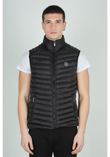 Plus Scorpion Erkek Şişme Mevsimlik Yelek Hafif, Fermuarlı, Şık Ve Rahat S-xxl Siyah