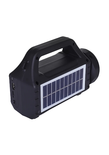 Kts 2031 Outdoor Bluetooth Hoparlör 5w Led Fener Işıklı Solar Panelli